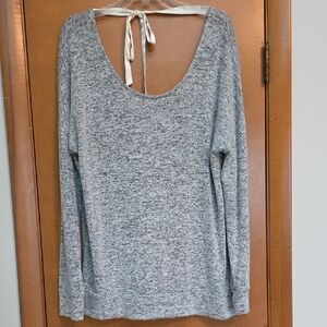 Chance or Fate Heather Gray Knit Top